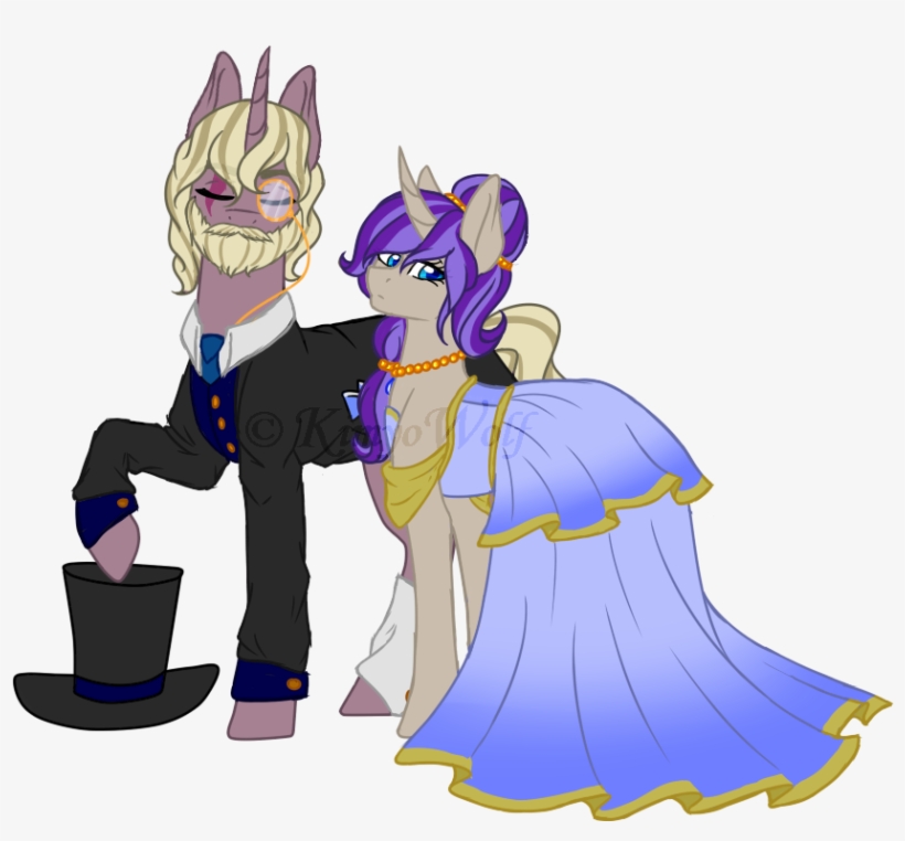 Kimyowolf, Clothes, Dress, Female, Hat, Male, Mare, - Cartoon, transparent png