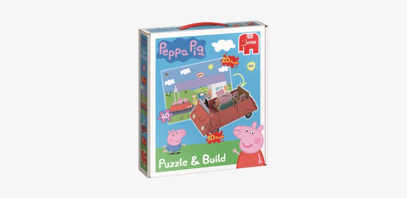 Peppa Pig Puzzle & Build 2d-3d - Peppa Pig, transparent png
