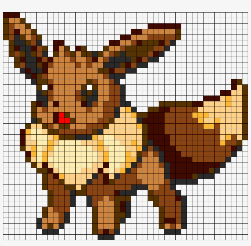 Eevee Eevee Pokemon Pixel Art 925x862 PNG Download PNGkit