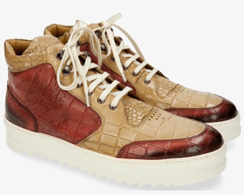 Sneakers Max 1 Alligator Red Nude - Herren Sneakers Melvin & Hamilton Herrenschuh Max, transparent png