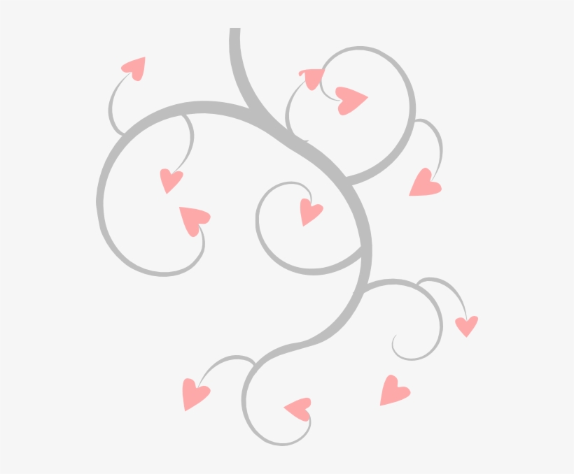 And Grey Heart Scroll Clipart, transparent png