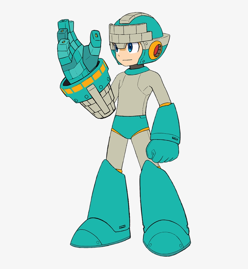 Mega Man Feat - Mega Man 11 Block Man, transparent png