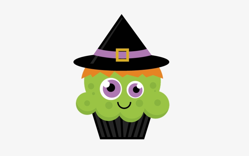 Witch Cupcake Svg Cut File Halloween Svg Cut Files - Diy Halloween Cupcake Design - Personalized With Name, transparent png