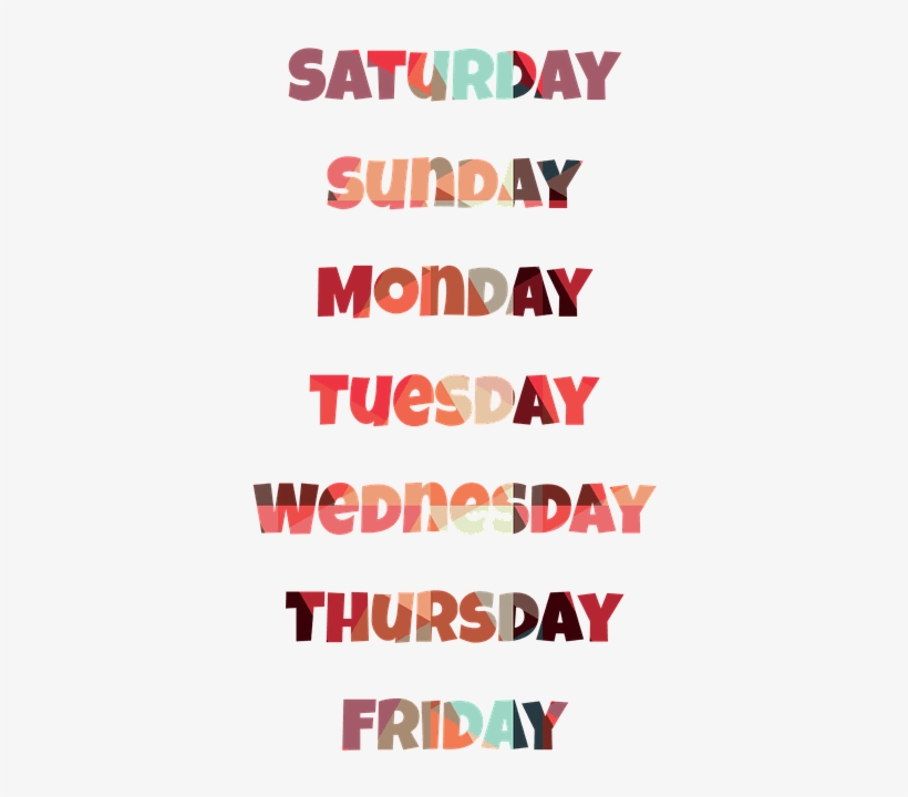 How To Pronounce The Days Of The Week - Tuesday Slogan Good Morning, transparent png