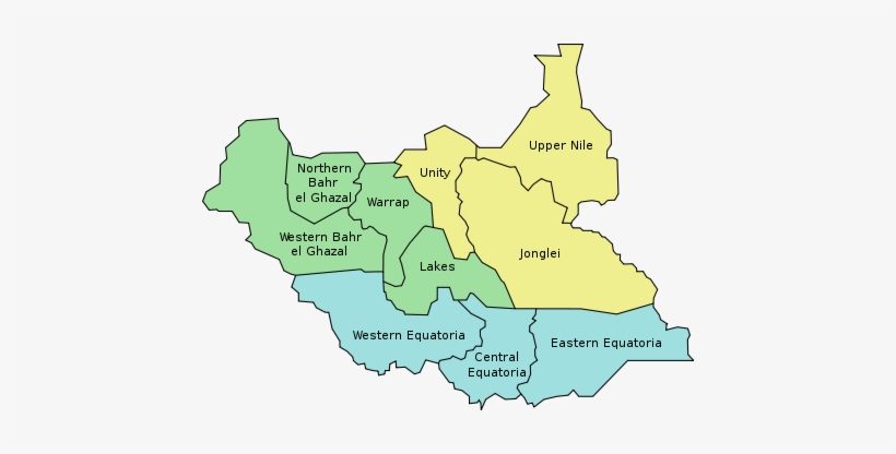 They Were Created Out Of The Three Historic Former - 10 States Of South Sudan, transparent png