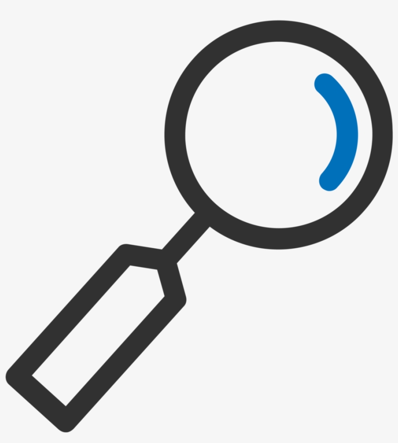 Icon Magnifying Glass - Canvas Print, transparent png