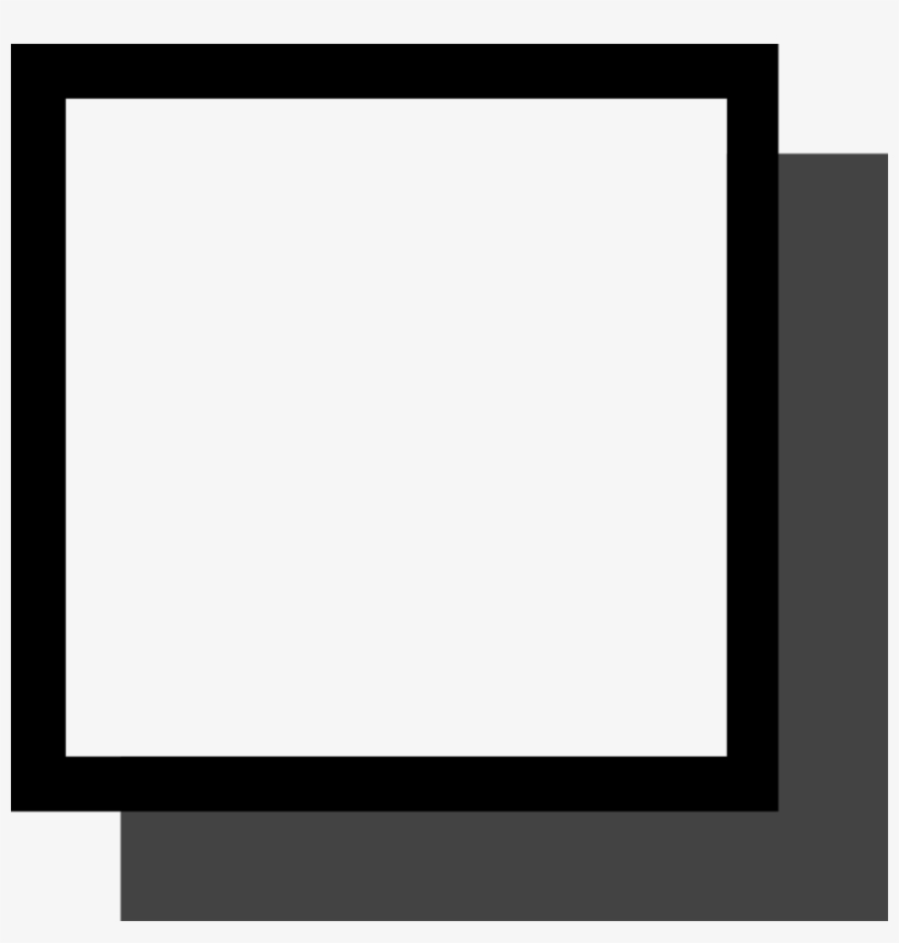 Drop Shadow - Square With Shadow, transparent png