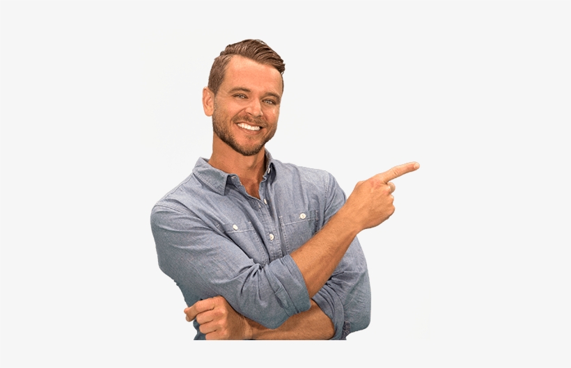 Man Pointing At Kelly Blue Book Instant Cash Offer - Car, transparent png