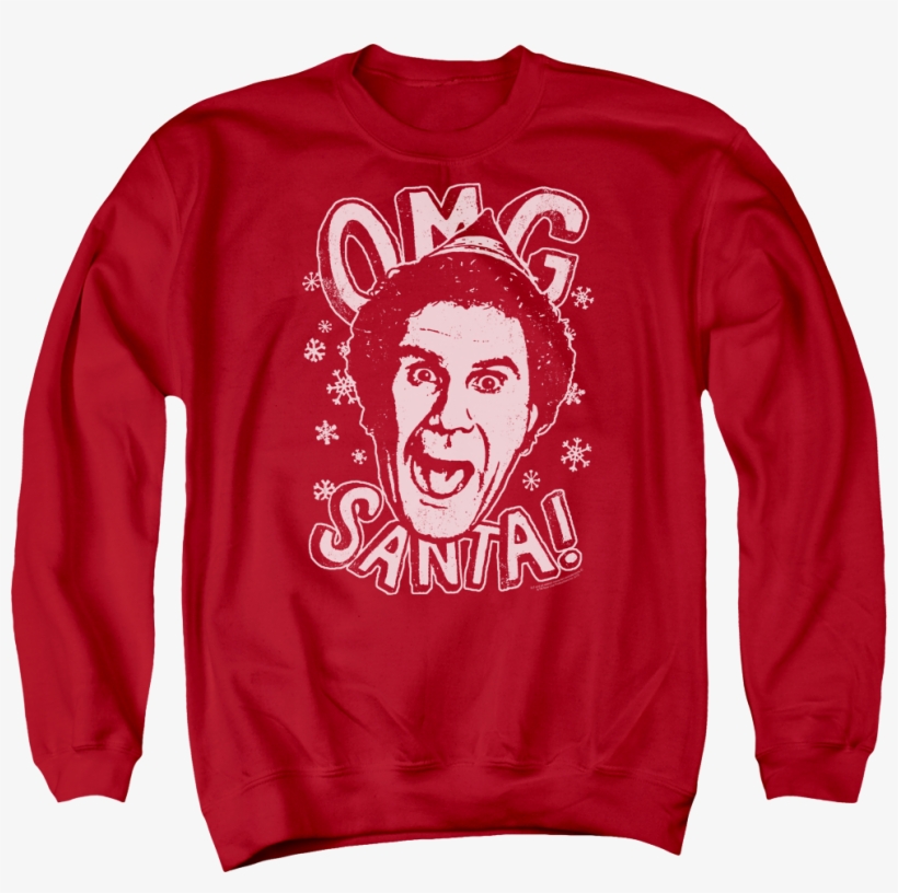 Omg Santa Elf Sweatshirt - Fudge A Christmas Story Sweatshirts, transparent png