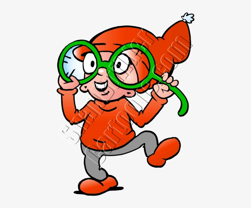 Cartoon Elf With Glasses, transparent png