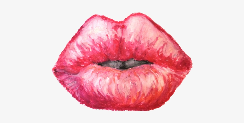 Source - - Lips In Oil Pastels, transparent png