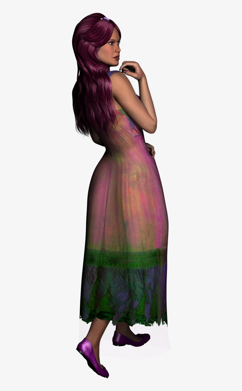 Indian Girl Back Png, transparent png