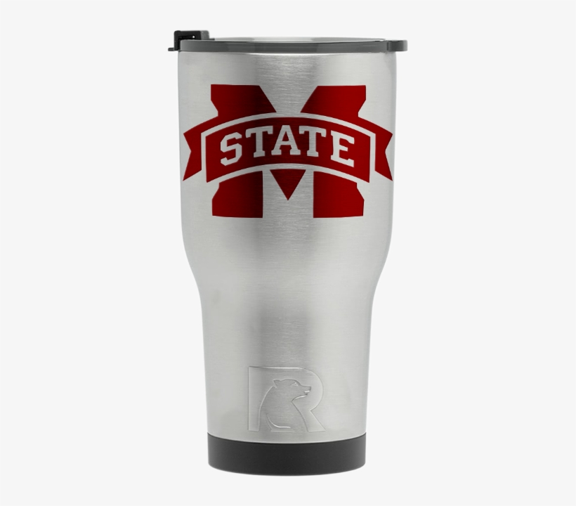 Stainless With Maroon Tumbler - Mississippi State University Logo Png, transparent png