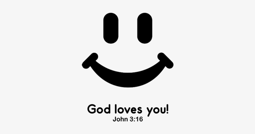 Available - God Loves You Black And White, transparent png