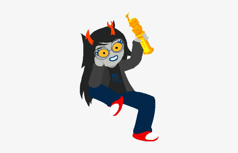 Gngycq3 ] - Vriska Sitting, transparent png
