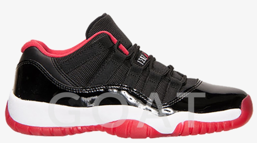 Air Jordan 11 Retro Low Bg 'bred' - Air Jordan, transparent png