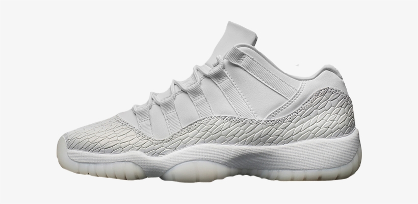 Jordan 11 Low Heiress White - Shoe, transparent png