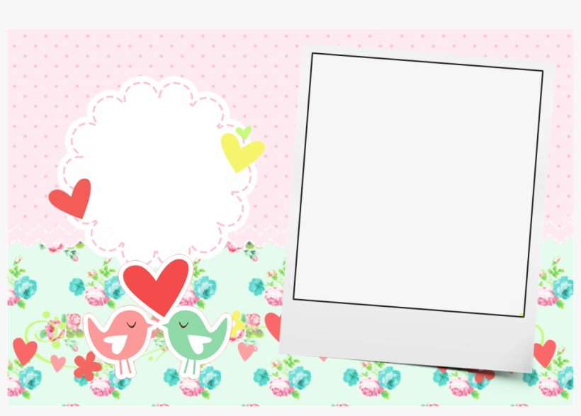 Moldura Passarinhos Png - Convite Vintage Passarinho, transparent png