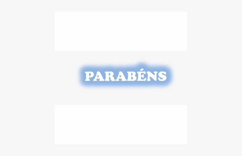 Faixa Parabéns Eva Azul Claro C/ Branco - Blue, transparent png