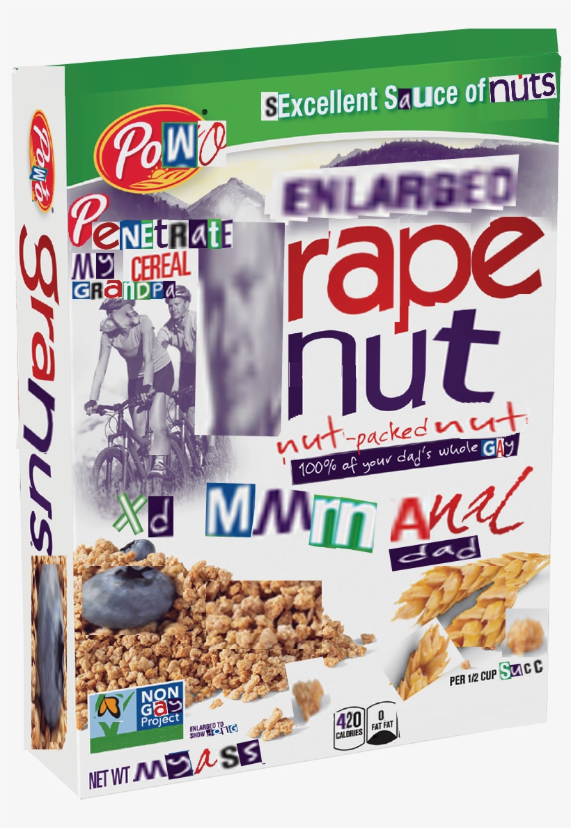 N U T Packed N U T - Post Grape-nuts Cereal, Original - 20.5 Oz Box, transparent png
