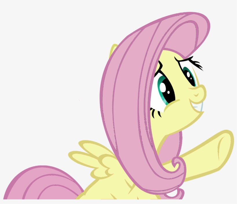 **magnate Rolled A Random Image Posted In Comment - Fluttershy Pointing, transparent png