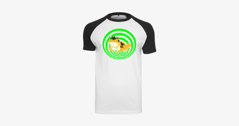 Hypnotoad Raglan Tee White - Flaming Star Punkrock Society Men-shirt, transparent png