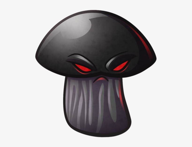 Kuroiro Is Living The Dream, I Mean Who Wouldnt Want - Plants Vs Zombies Doom Shroom, transparent png