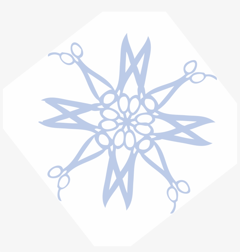 Hair Cutting Scissors Blue Snow Flake Image Free - Hair-cutting Shears, transparent png
