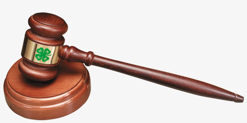 10 1/2" Wooden 4-h Gavel - 4 H Gavel Clipart, transparent png