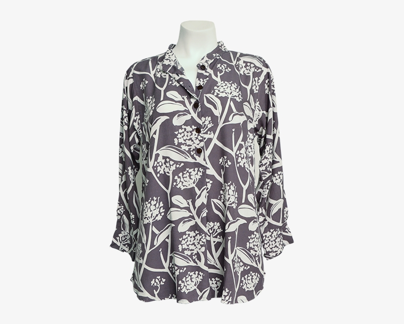 Frangipani Purple Haze Easy Rayon Blouse, 3 Sizes - Clothing, transparent png
