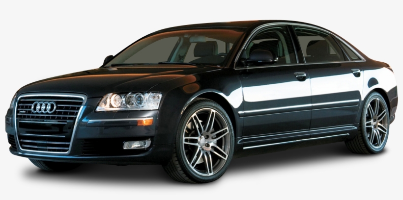 Audi A8 Black Car Png Image - 2010 Audi A8l Quattro, transparent png