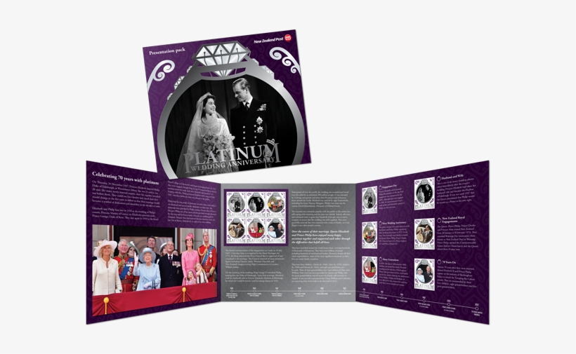 Platinum Wedding Anniversary Presentation Pack - Queen Elizabeth Ii Wedding, transparent png