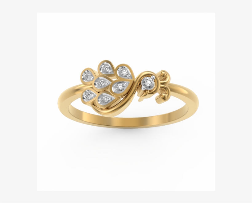 The Peacock Tail Ring - Ring, transparent png