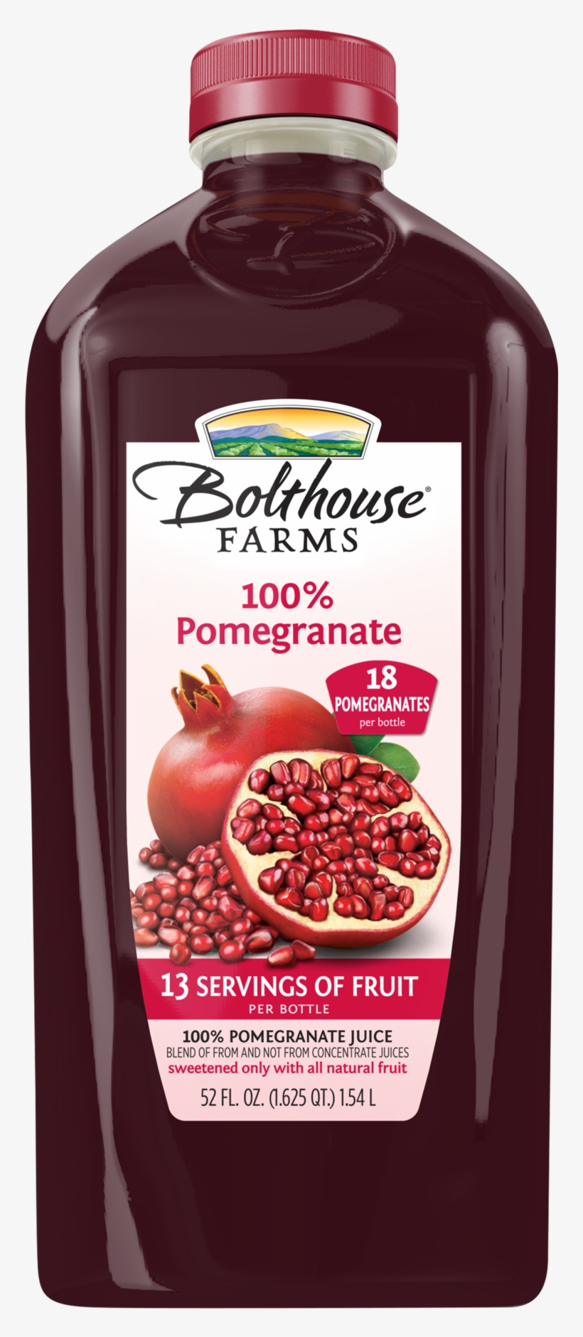 Bolthouse Farms 100% Pomegranate Juice, 52 Oz - Bolthouse Farms Pomegranate Juice, transparent png