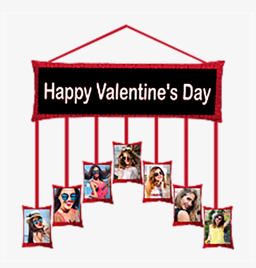 Gift For Her - Fabric Collage Wall Clinger, transparent png