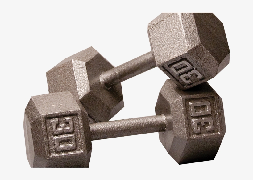 Jax & Grant - 55 Lb Rubber Hex Dumbbell, transparent png