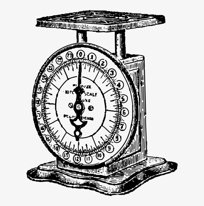 Measuring Scales Weight Drawing Computer Icons Measurement - Scale Black And White, transparent png