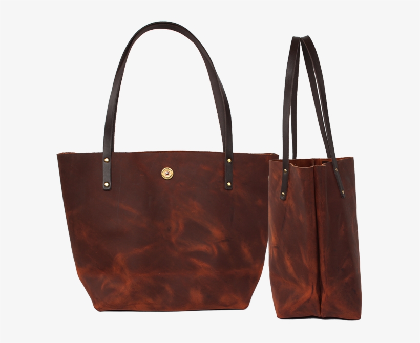 Over Under Simple Leather Tote, transparent png