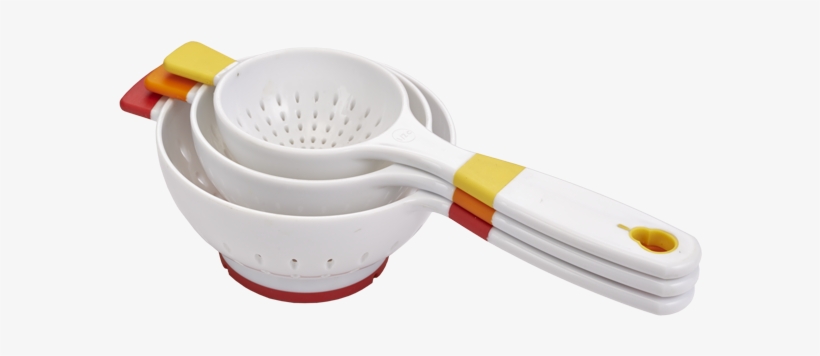 Crisp Set Of 3 Strainers / Colanders, transparent png