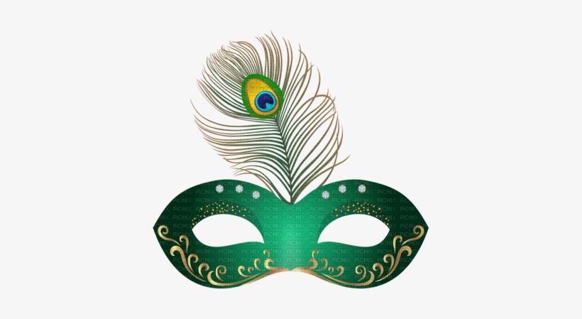 Kaz Creations Peacock Feather Mask Colours - Clipart Of Carnival Masks, transparent png