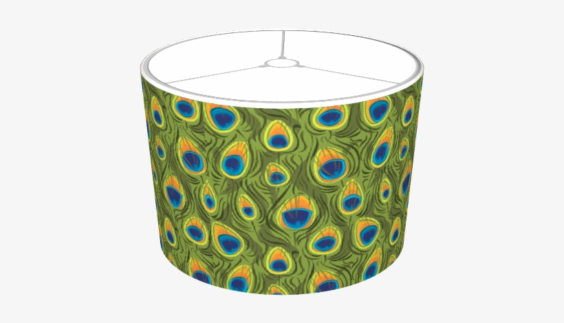 Peacock Feathers Pattern Lamp Shades - Peacock Feather Light Shade, transparent png