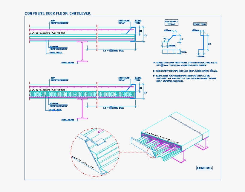 Composite Deck Floor - Steel Cantilever Floor Section, transparent png