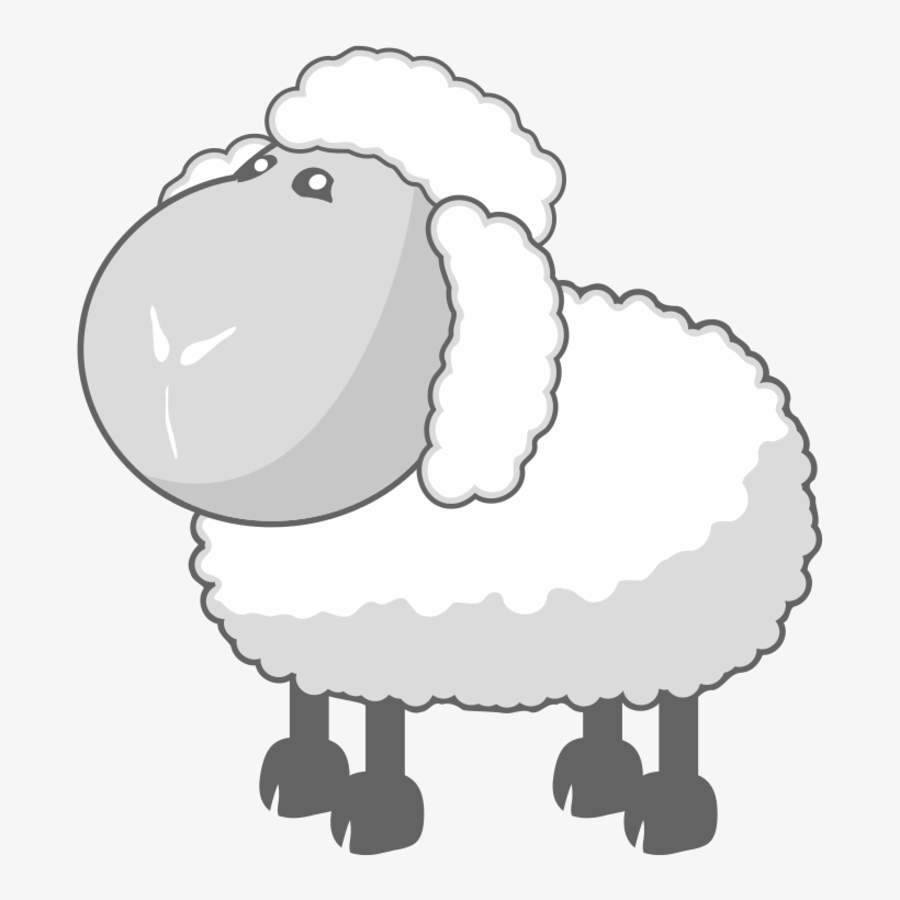 Sheep In Gray - Baa Baa Wooly Sheep, transparent png