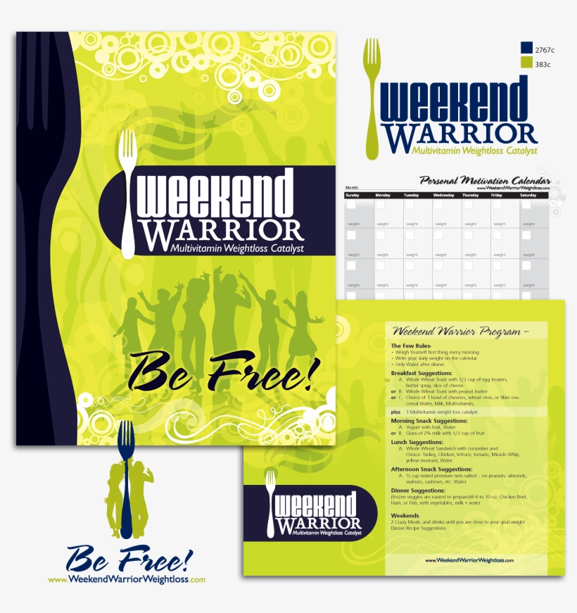 Weekend Warrior Logo Design And Calendar Design - Design, transparent png