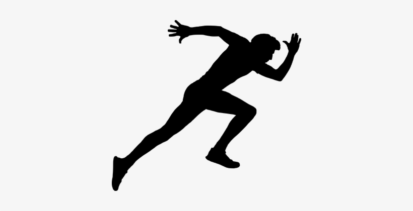 Learn To Play The Piano Fast - Silhouette Running Man, transparent png
