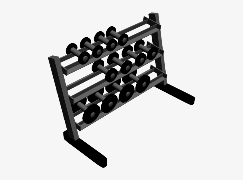 Dumbbell Rack 3d Models - Dumbbell Rack 3ds Free Model, transparent png