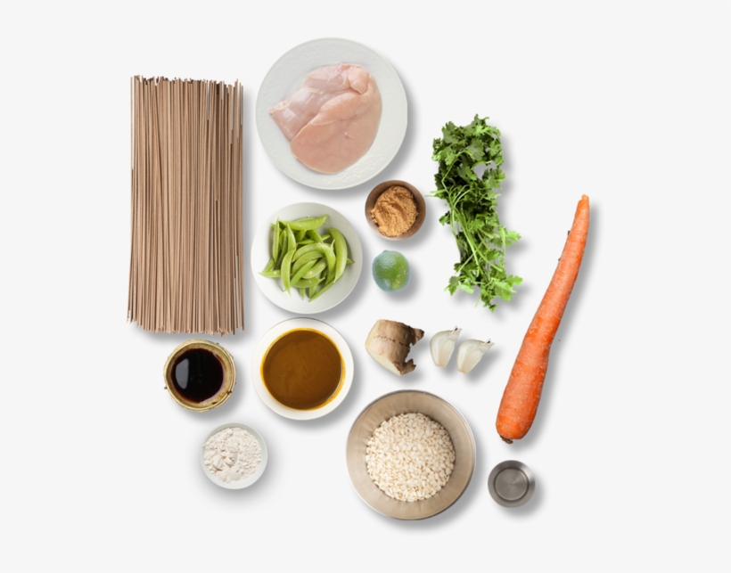 Sesame Chicken With Soba Noodles & Snap Peas - Side Dish, transparent png