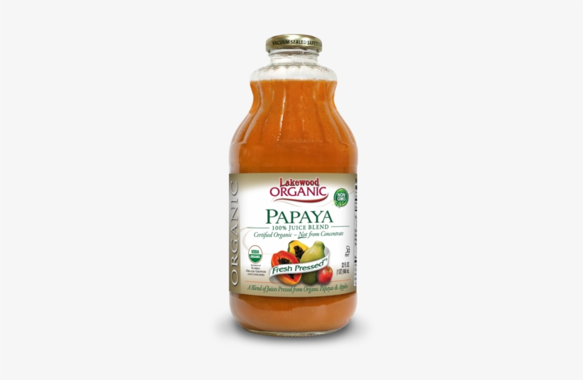Lakewood Organic Papaya Juice Blend, 32 Ounce - Organic Papaya Juice, transparent png