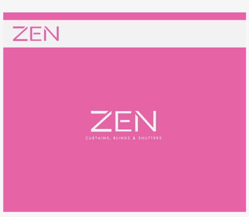 Logo Design By Sunny For Zen Curtains & Blinds - Window Blind, transparent png