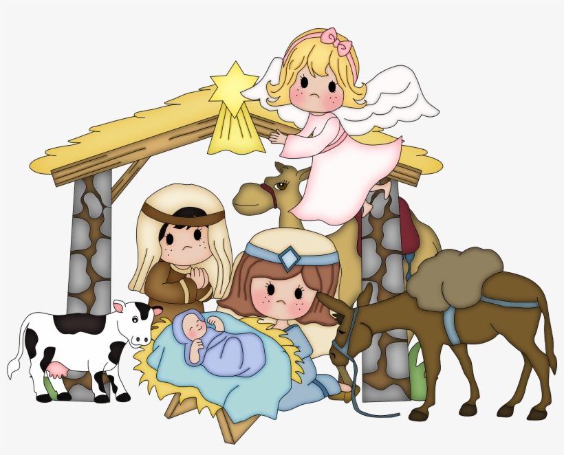 Jesus Christmas Cliparts - Christmas Jesus Birth Clipart, transparent png